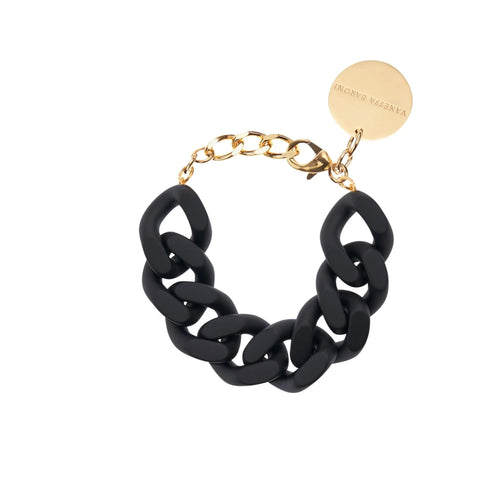 Vanessa Baroni Great Chain Matt Black Bracelet