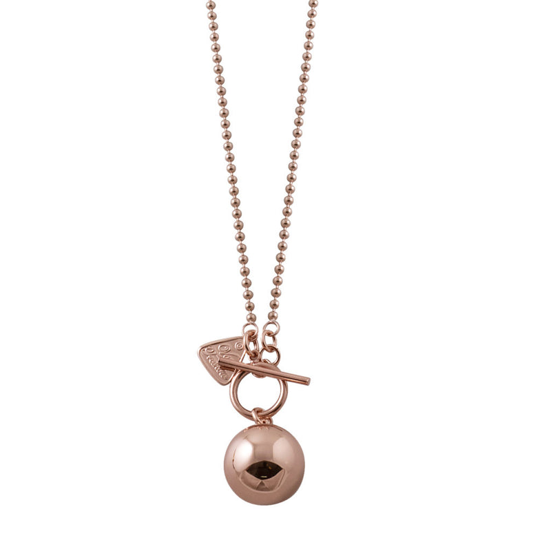 Von Treskow Rose gold Ball Chain Chime Ball Necklace - Von Treskow - Jewellery - Paloma + Co Adelaide Boutique