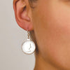 Von Treskow Coin Six Pence Earrings 925 sterling silver