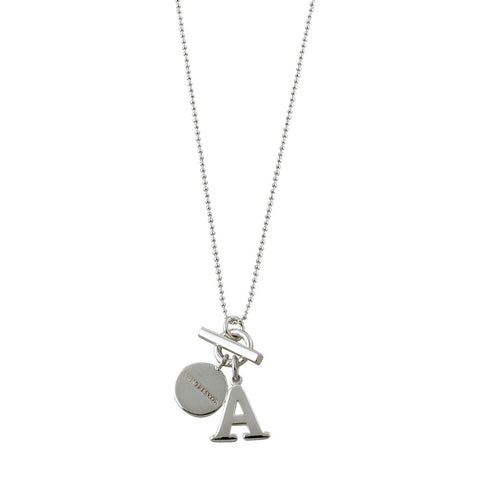 Von Treskow Initial Silver Fine Ball Chain Necklace - Von Treskow - Jewellery - Paloma + Co Adelaide Boutique