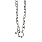 Von Treskow Oval Belcher Necklace Silver