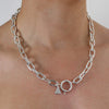 Von Treskow Oval Belcher Necklace Silver