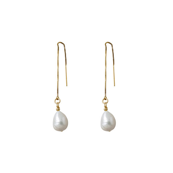 Von Treskow Baroque Pearl Chain Earring