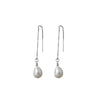 A Von Treskow Baroque Pearl Chain Earring