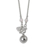 Von Treskow Sterling Silver SMALL CHIME BALL NECKLACE WITH CZELLINE OPAL - Von Treskow - Jewellery - Paloma + Co Adelaide Boutique