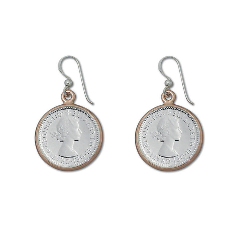 Von Treskow TWO TONE SIXPENCE EARRINGS - Von Treskow - Jewellery - Paloma + Co Adelaide Boutique