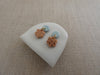 and O Design Hand Made Porcelain Moon and Star Earrings