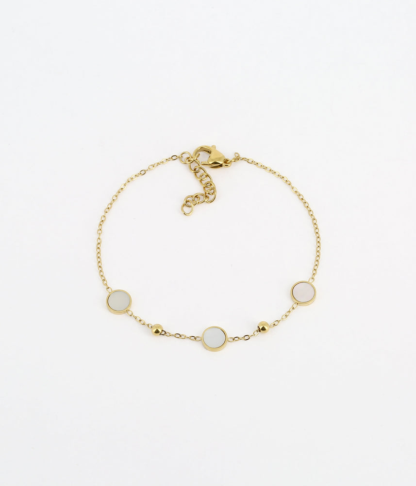 Zag Bijoux Kalina Gold Mother of Pearl Bracelet