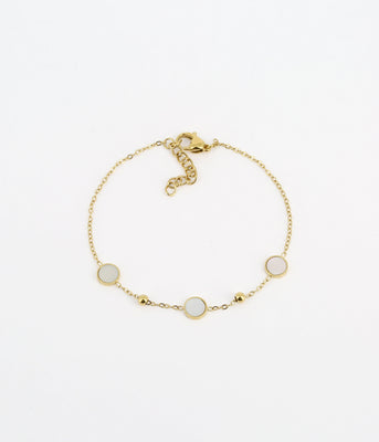 Zag Bijoux Kalina Gold Mother of Pearl Bracelet